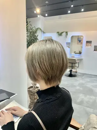 ショート カラー 似合わせスタイル🪮 🌿まなべさとみ🌿のヘアスタイル