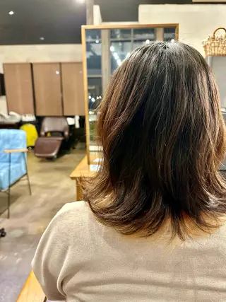 ミディアム カラー パーマ 🦖ノザワ リンカ🦖のヘアスタイル