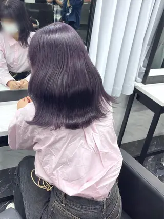 ミディアム カラー 髪質改善/堀江 ケアカラーtoshiのヘアスタイル