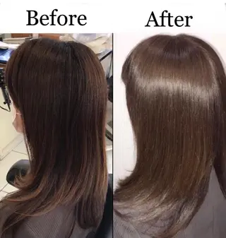 セミロング カラー 🌿髪質改善🌿 平井　樹のヘアスタイル