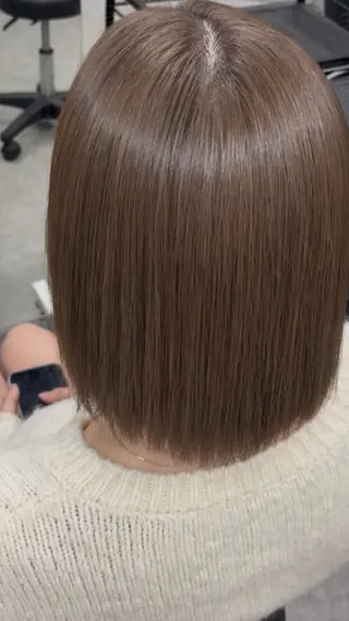 セミロング カラー 韓国ヘア/透明感 カラー🎀RUNAのヘアスタイル