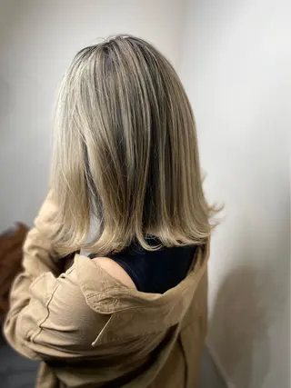 ミディアム カラー hair salon mementoのヘアスタイル