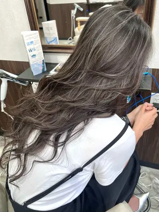 ロング カラー ヘアアレンジ Belle hair Design青野大貴のヘアスタイル