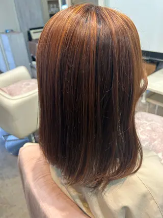 ミディアム カラー 2月は姉妹店 marché牧口瑠夏のヘアスタイル