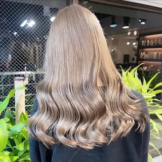 セミロング カラー ヘアアレンジ 髪質改善/レイヤー 縮毛矯正/ケラチン耀のヘアスタイル