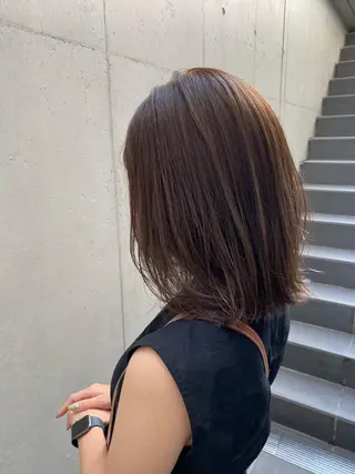 ミディアム カラー ✨透明感カラー✨ 🦖佐々木未来🦕のヘアスタイル