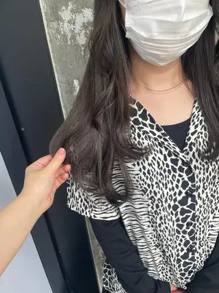セミロング カラー 髙塚碧🇰🇷 韓国ヘア🎗️のヘアスタイル