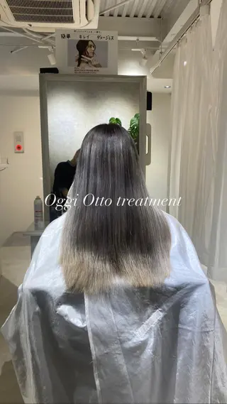 ロング 縮毛矯正とレイヤー カット/杉村凜汰郎のヘアスタイル