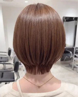 ショート カラー スキバサミを使わない カット🌼唯🌼のヘアスタイル