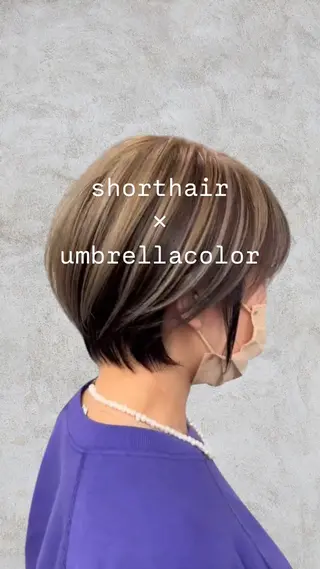 ショート カラー WE RULE 札幌店 【ウィールール 札幌店】所属・✨️大人ショート 髙橋朋花のヘアスタイル