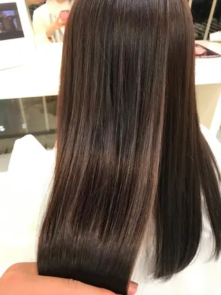 セミロング ロング カラー 内藤 達也のヘアスタイル