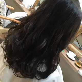 ミディアム カラー 【mokuオーナー】 ちはるのヘアスタイル