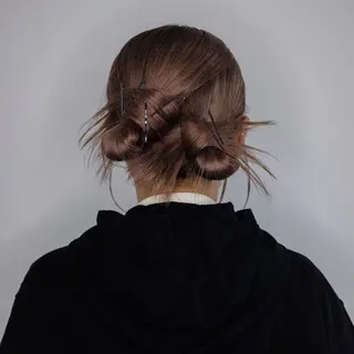 セミロング カラー ヘアアレンジ 🦠デザインカラー/ 魚瀬あおい🦠のヘアスタイル