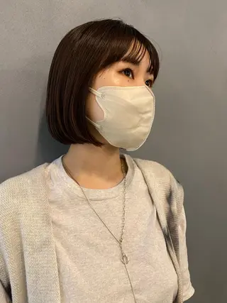 ミディアム カラー 砂原 ひよりのヘアスタイル