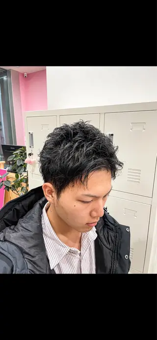 メンズ メンズ🫧ハイトーン 池田梨紗のヘアスタイル