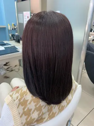 セミロング カラー ✂︎レディース のメンズカット屋さんのヘアスタイル