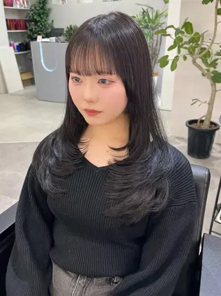 ロング レイヤー/髪質改善 SOA大槻 純也のヘアスタイル