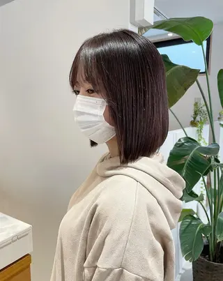 ミディアム カラー ヘアアレンジ bloom yumaのヘアスタイル