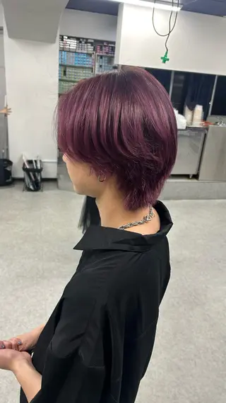 ロング カラー パーマ ヘアアレンジ メンズ キッズ 盛れ韓国ハイトーン 🎀Himari🎀のヘアスタイル