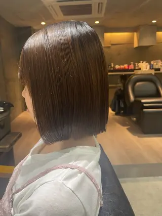 ミディアム lena🎀 透明感カラー/韓国風のヘアスタイル