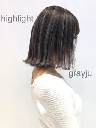 ミディアム カラー 相川 愛実のヘアスタイル