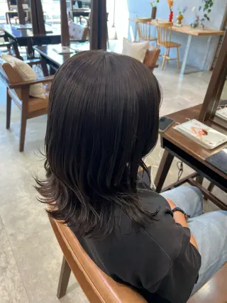 ミディアム AI  /暖色カラー /ゆるふわstyleのヘアスタイル