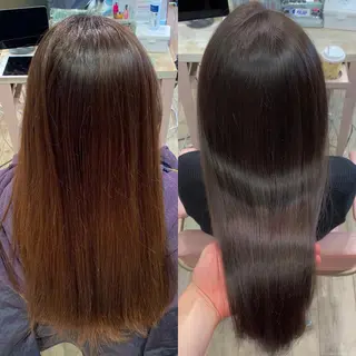 ロング カラー 顔まわりカット🌟 くびれヘア/寺門遥輝のヘアスタイル
