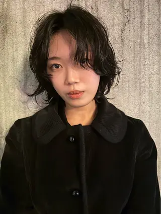 ミディアム レイヤー/ボブ/ パーマ/Rikuのヘアスタイル