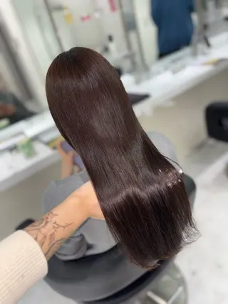 ロング カラー 盛れる上質ワンホン ヘア🤍YUME🤍のヘアスタイル