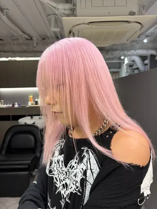 セミロング カラー 名古屋/デザイン/ ブリーチ/松井亮磨のヘアスタイル