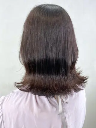 ミディアム カラー パーマ ヘアアレンジ ITbyALBUM 中野店のヘアスタイル