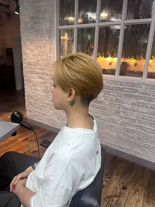 ショート カラー メンズ 🩵ベリーショート✨ パーマスタイル みくのヘアスタイル