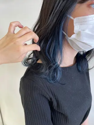 セミロング カラー ヤマモト マイのヘアスタイル