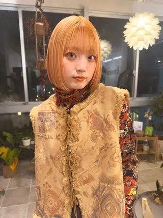 ショート カラー broocH 清水 駿【デザインカラー】のヘアスタイル
