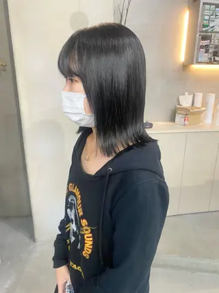 ミディアム カラー 前橋 姫奈のヘアスタイル