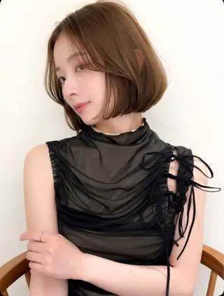 ショート カラー ✨ハイライトの達人 ボブ/ショート/雪下のヘアスタイル