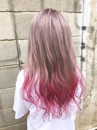 カラー ダブルスキルエクステ /羽エクステ白石宇由のヘアスタイル