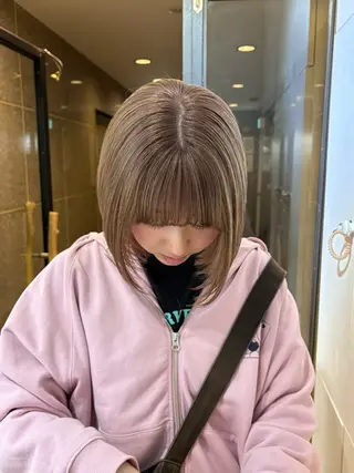 ショート カラー riho🎀 / 梅田美容室のヘアスタイル