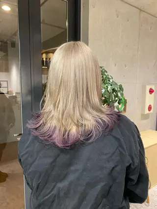 セミロング 🎀ダブルカラー hinata🎀のヘアスタイル