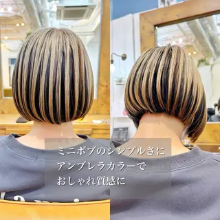 ショート カラー 👑銀座ショート/ 絶壁補正/金子涼👑のヘアスタイル