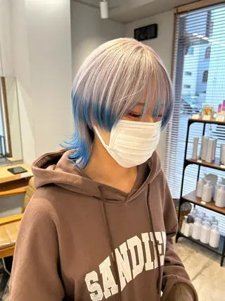 ショート SAEKI【ior 】北千住店ブリーチのヘアスタイル