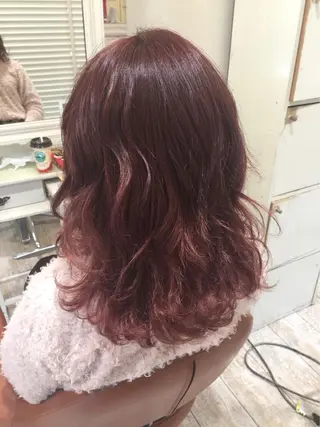 ミディアム カラー cherir髪質改善 パーソナルカラー診断のヘアスタイル