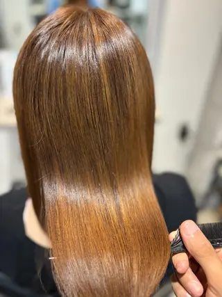 パーマ 艶髪酸性ストレート /髪質改善/寺田警二のヘアスタイル