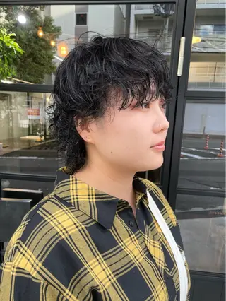 ショート パーマ すみとも るなのヘアスタイル