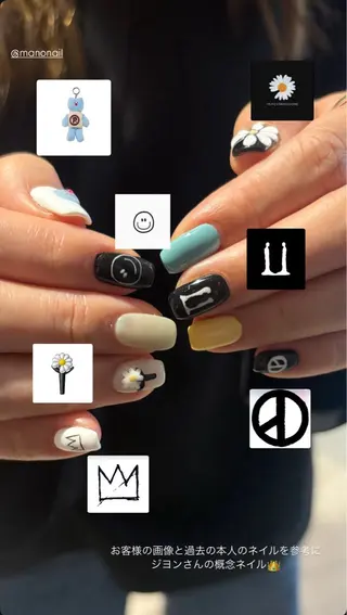 ネイル mano Hanaのネイルデザイン
