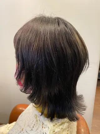 ミディアム カラー liL  hair サトウリョウタのヘアスタイル