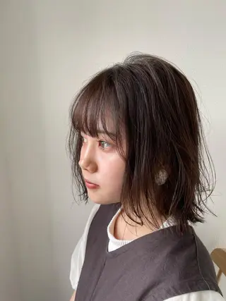 ミディアム 髪質改善/ 縮毛矯正/相原聡のヘアスタイル