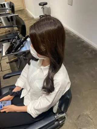 ロング カラー うらた のあのヘアスタイル