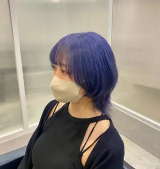 ショート カラー ヘアアレンジ 韓国🇰🇷艶髪 ケアカラーSHURIのヘアスタイル