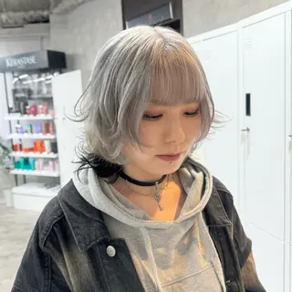 ミディアム カラー JUNSHIN🦋 ヘアセット／カラーのヘアスタイル